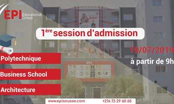 Première session d’admission 19/07/2019