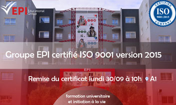 Obtention du label ISO 9001 version 2015