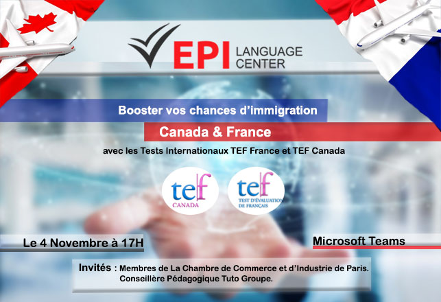 tests internationaux TEF France et TEF Canada
